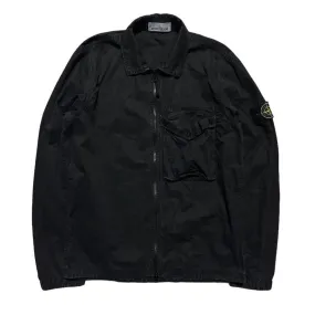 Stone Island Black Single Pocket Overshirt