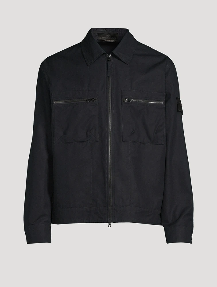 STONE ISLAND Cotton Zip Jacket