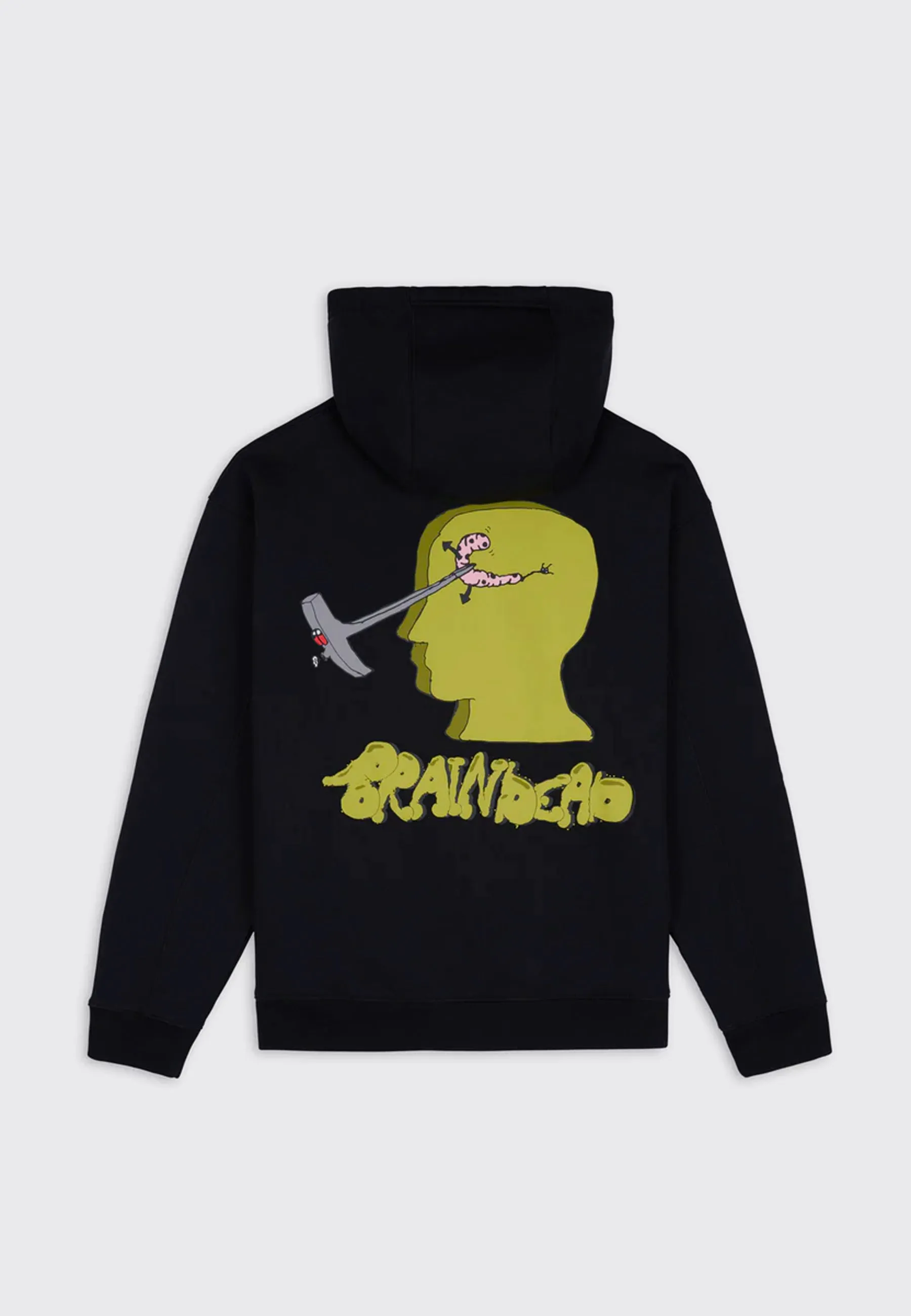 Stoned Head Zip Hoodie - Black