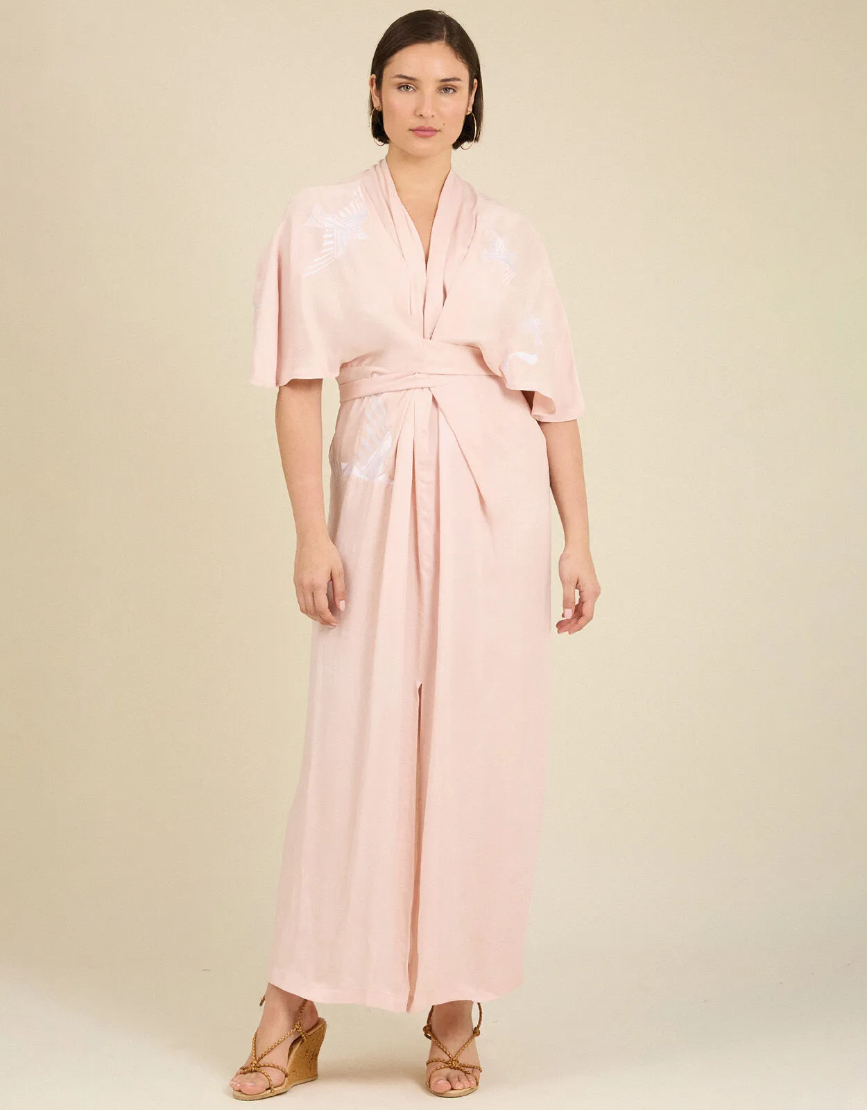 Tallulah and Hope Regular-Length Tie Dress  Pink