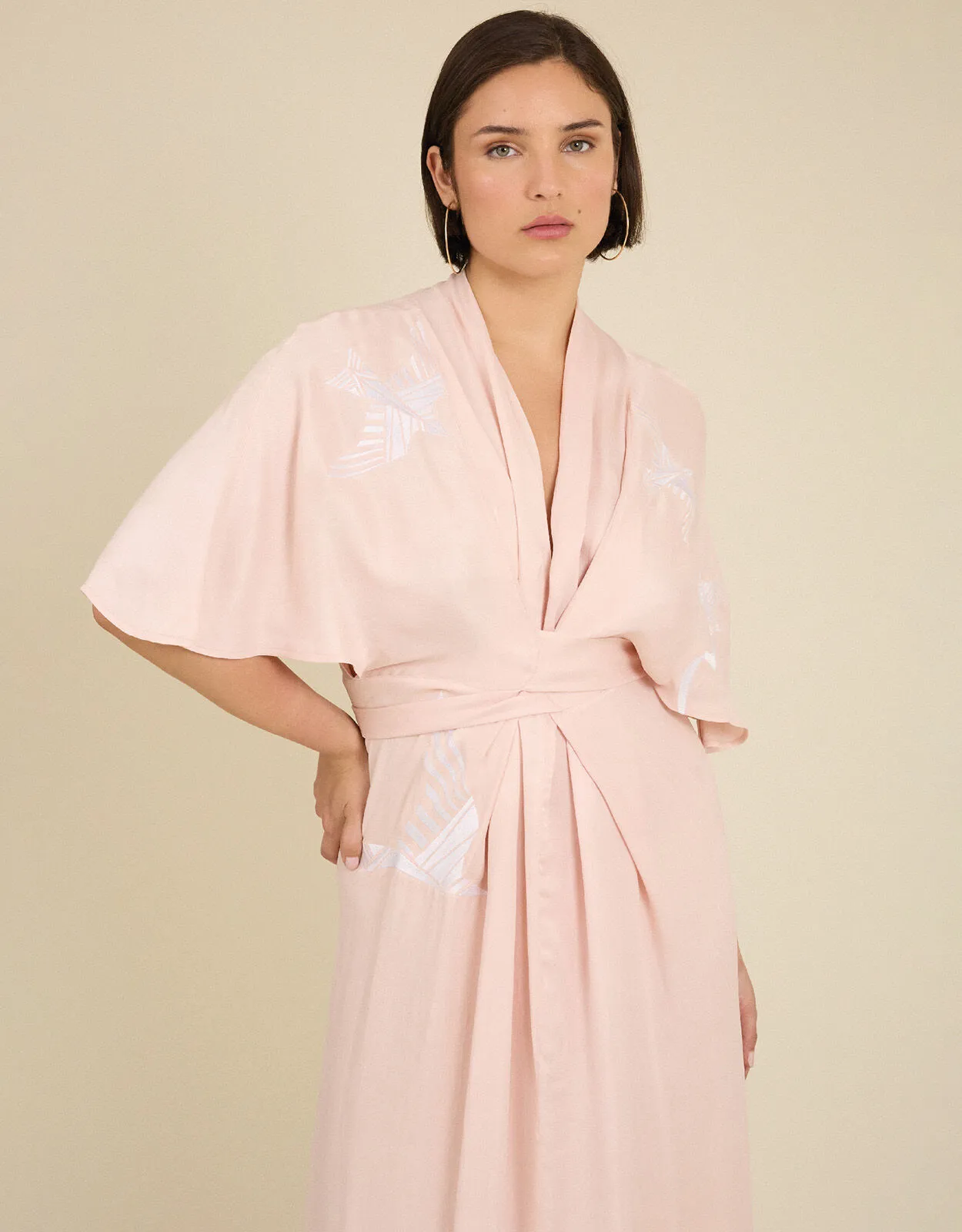 Tallulah and Hope Regular-Length Tie Dress  Pink