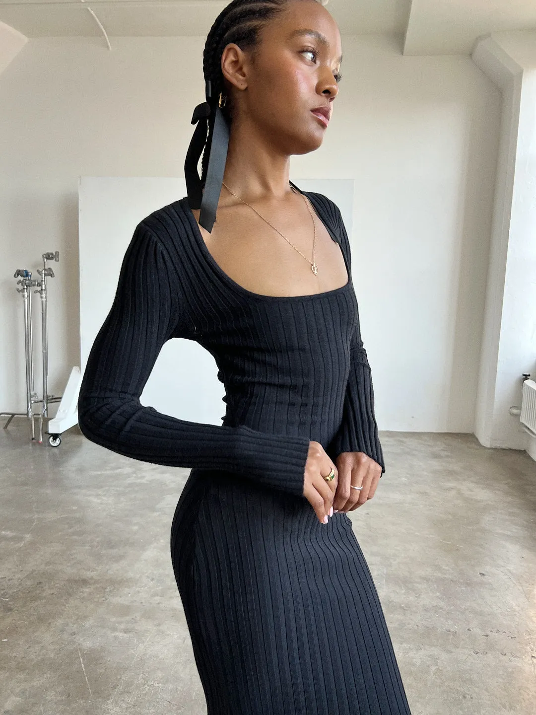 Tanya Sweater Dress - Black