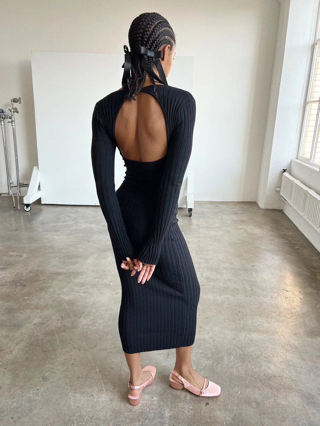 Tanya Sweater Dress - Black