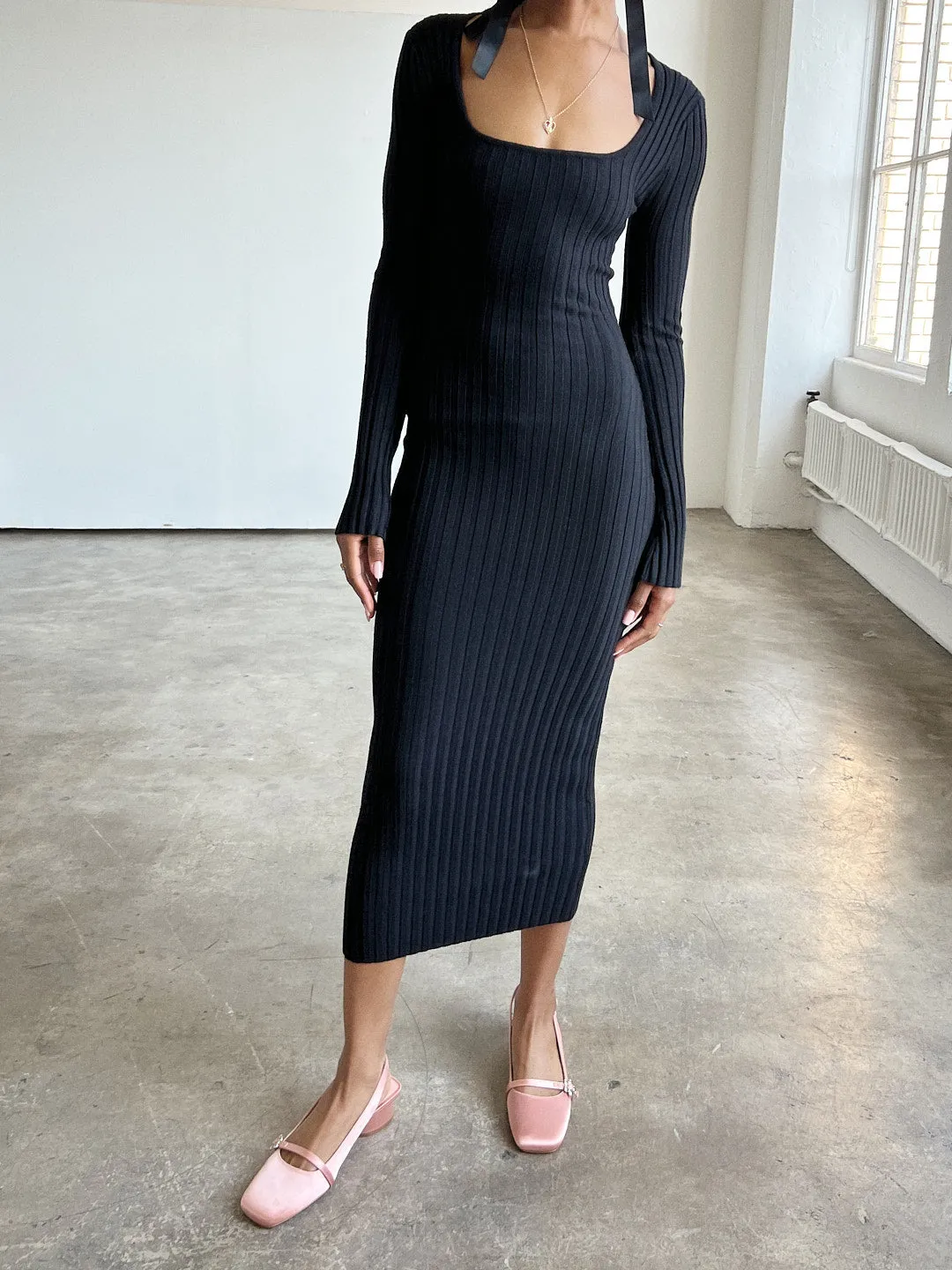 Tanya Sweater Dress - Black