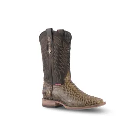 Texas Country Python Boot Capuccino PN30 Square Toe