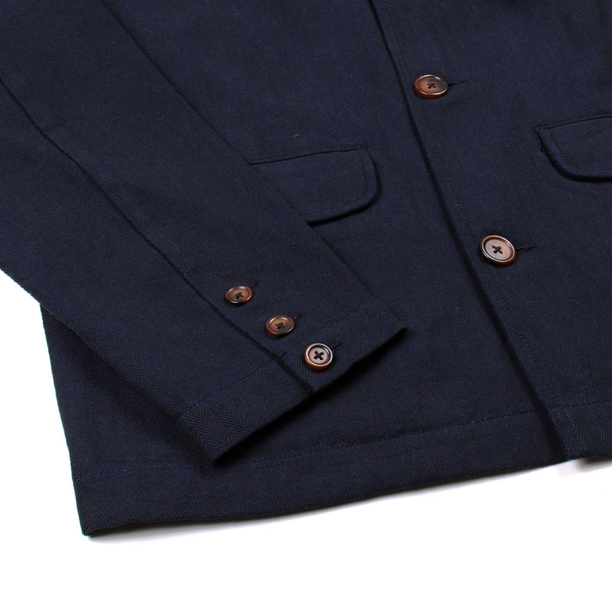 Universal Works - Warmus Jacket Denim Herringbone - Indigo