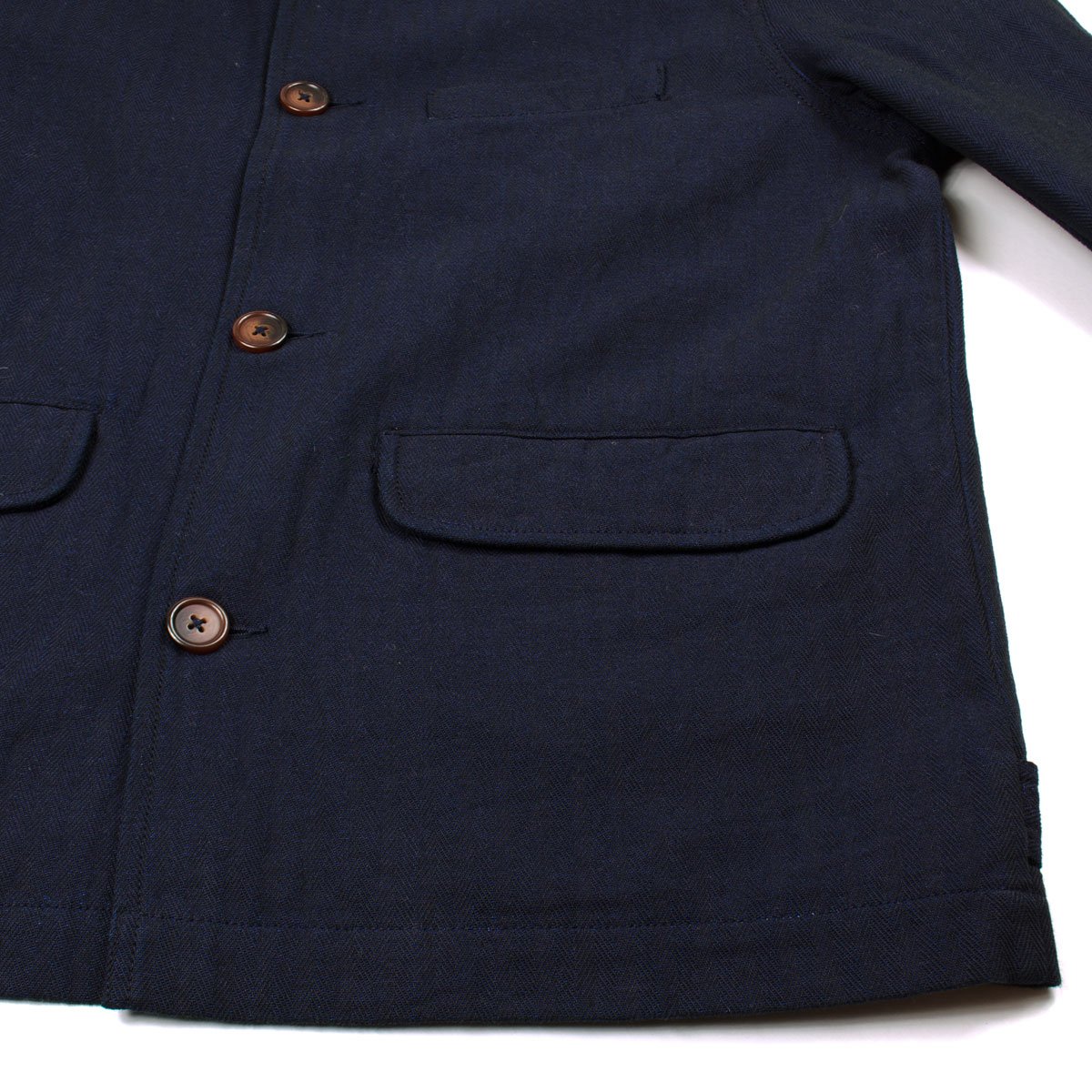 Universal Works - Warmus Jacket Denim Herringbone - Indigo