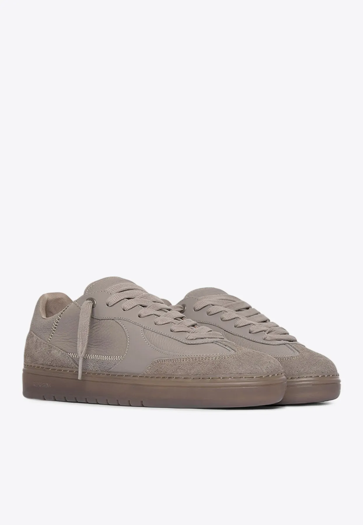 Virtus Leather and Suede Low-Top Sneakers