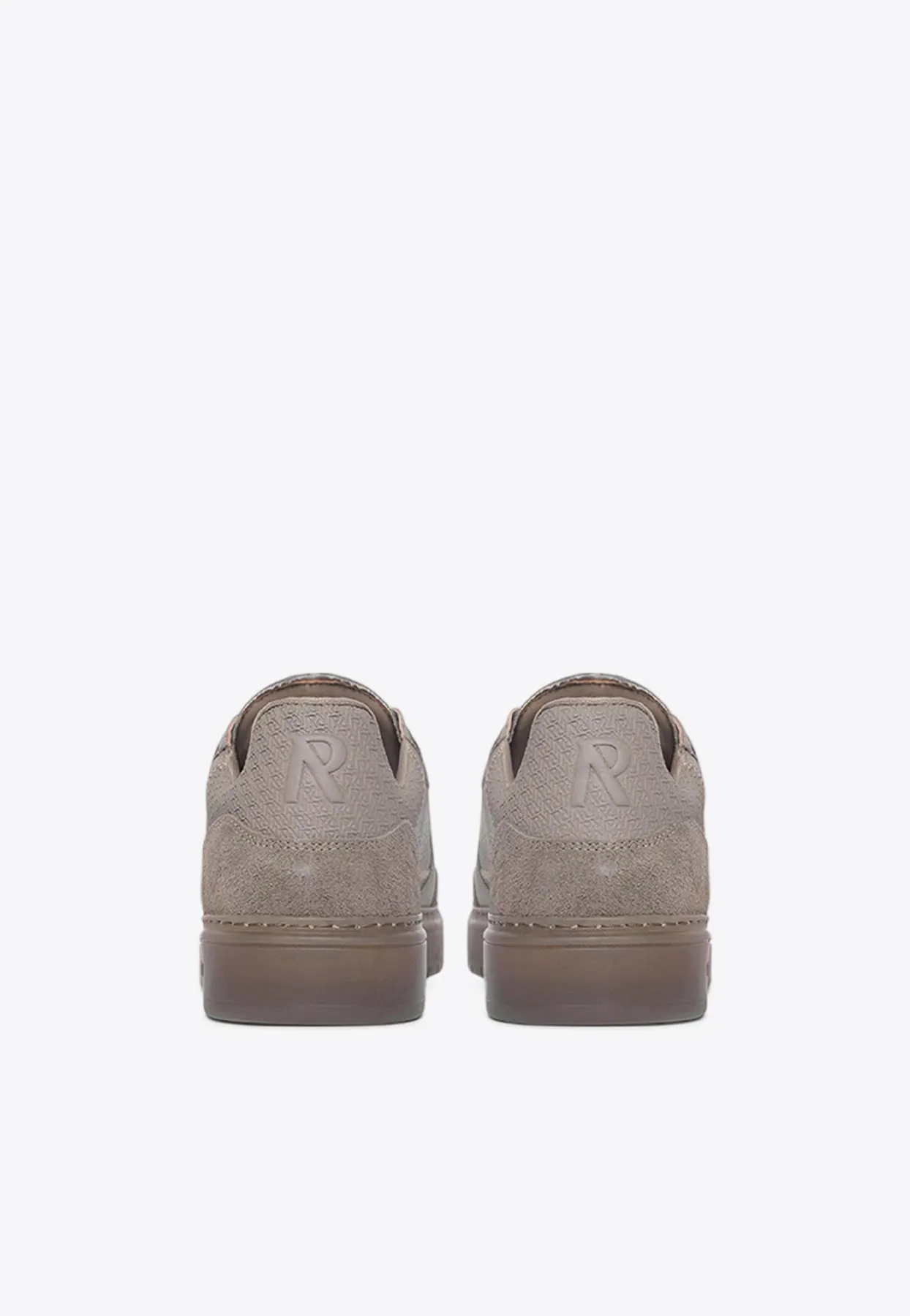 Virtus Leather and Suede Low-Top Sneakers