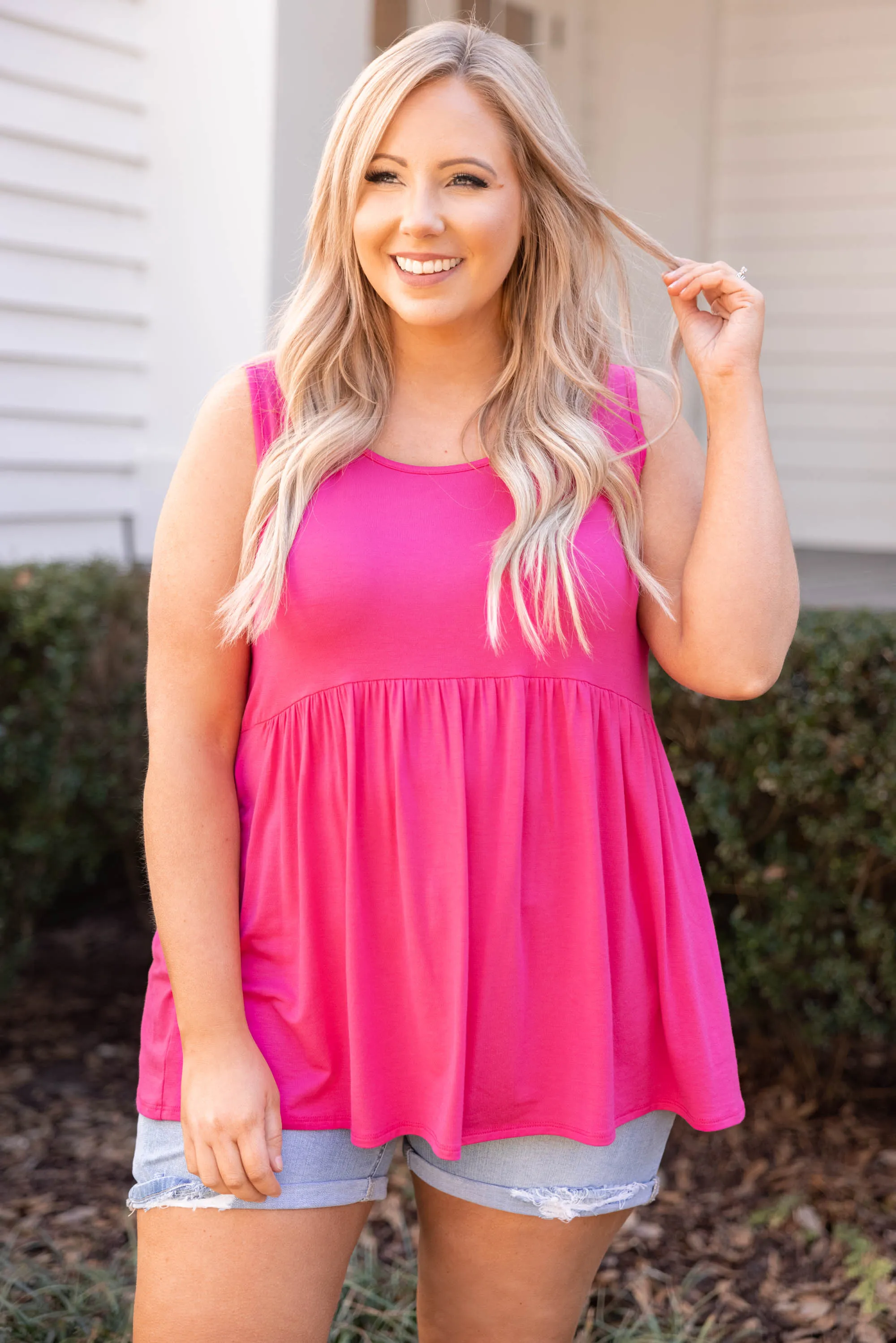 Weekender Babydoll, Fuchsia