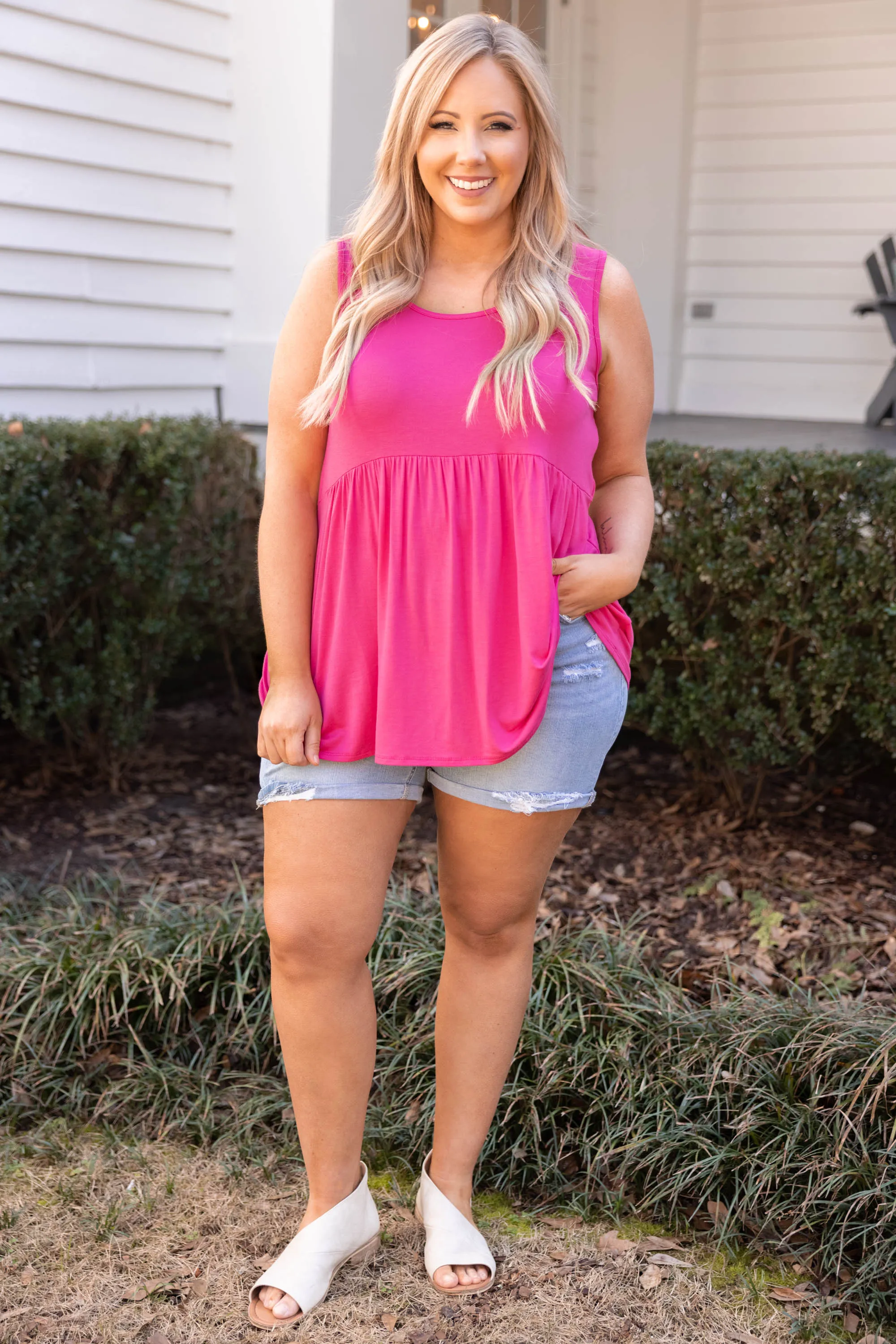 Weekender Babydoll, Fuchsia