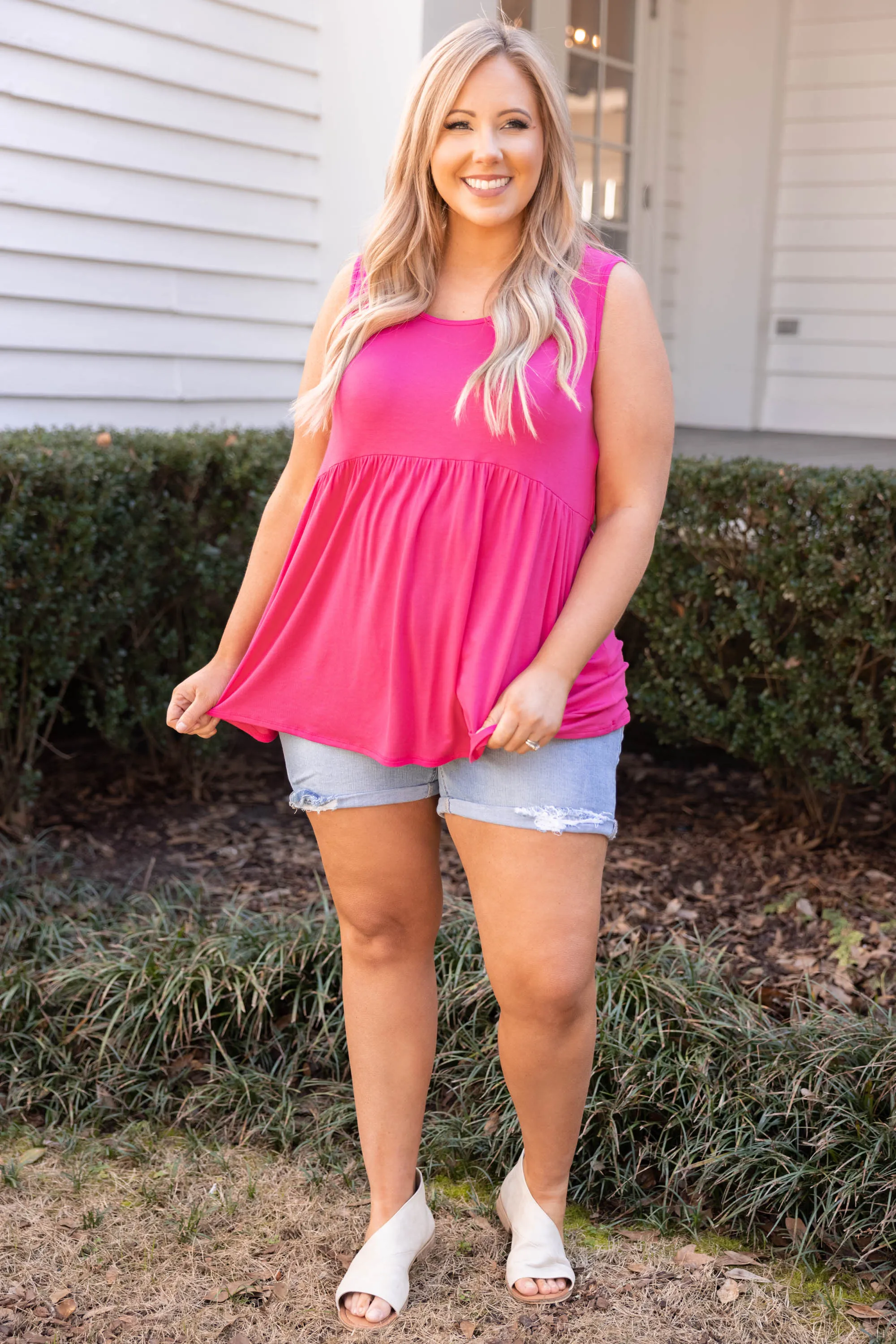 Weekender Babydoll, Fuchsia