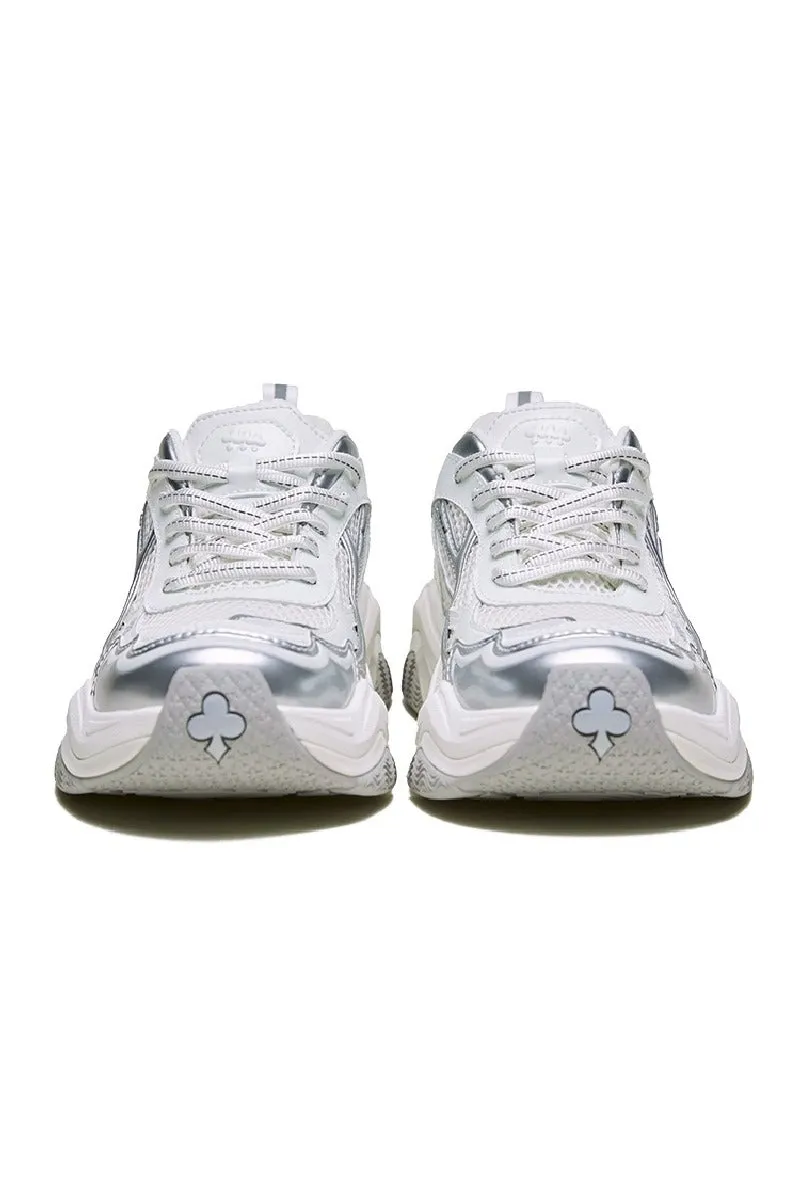 White Breathable Dad Sneakers