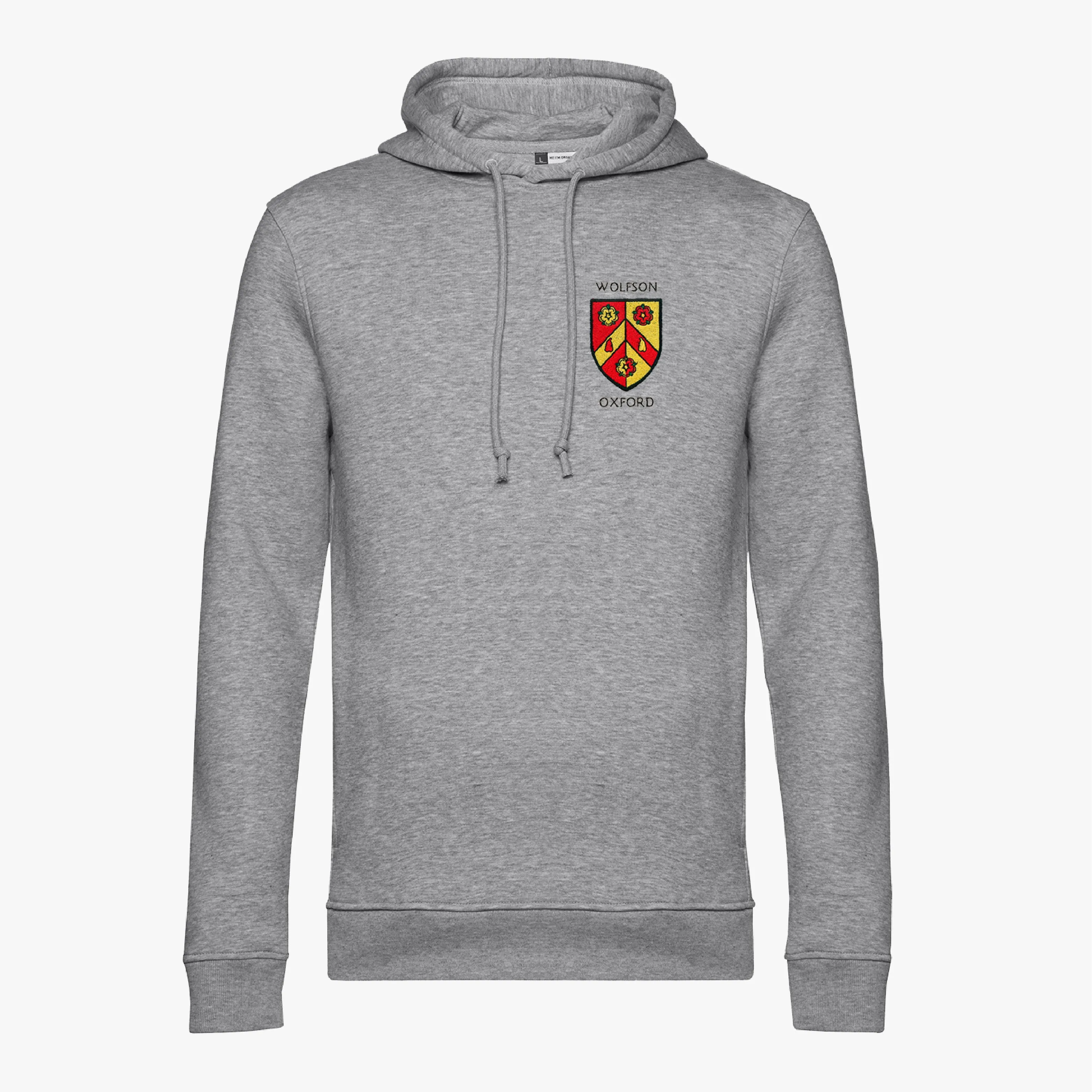 Wolfson College Men's Organic Embroidered Hoodie