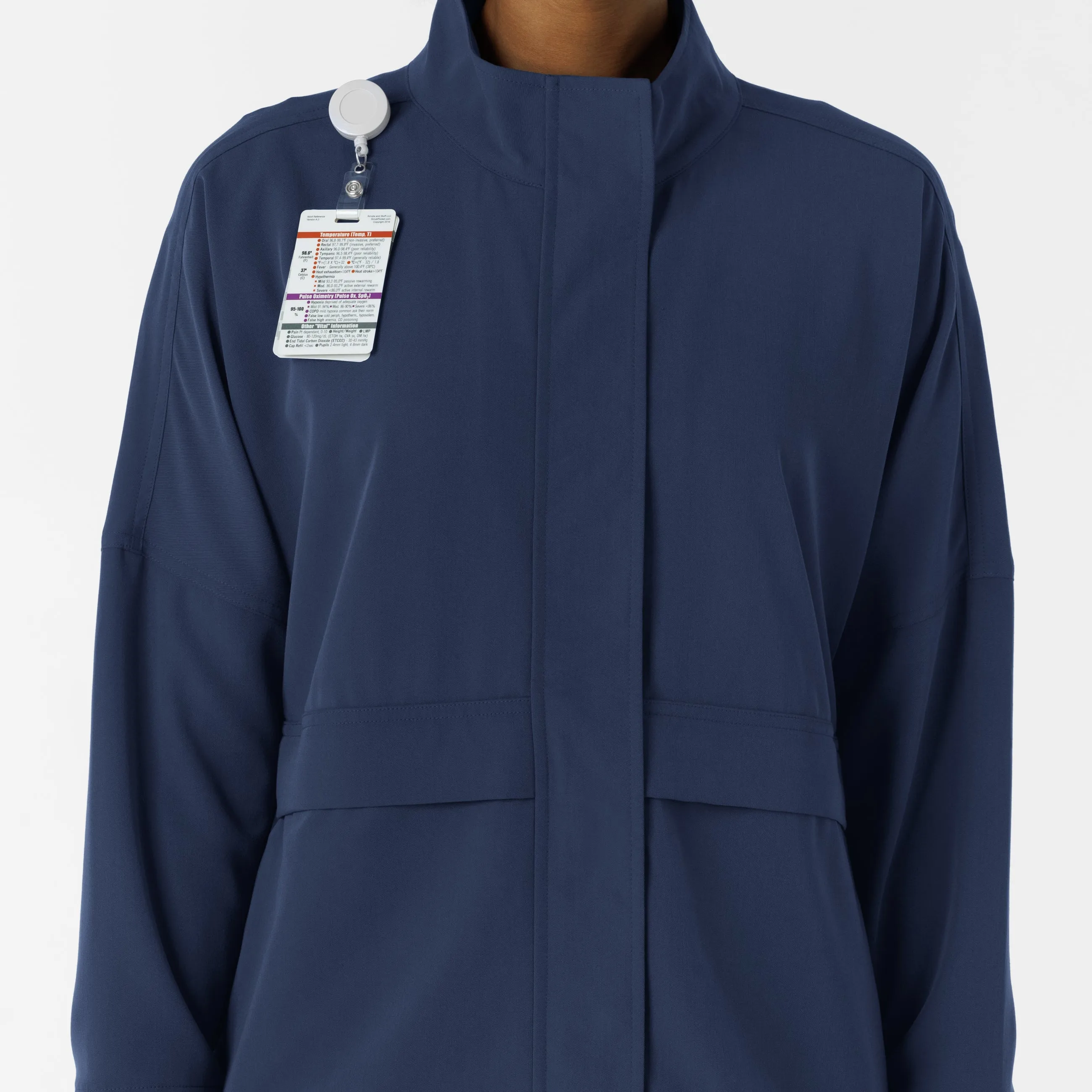 Women's Germs Happen Packable Scrub Jacket - Navy