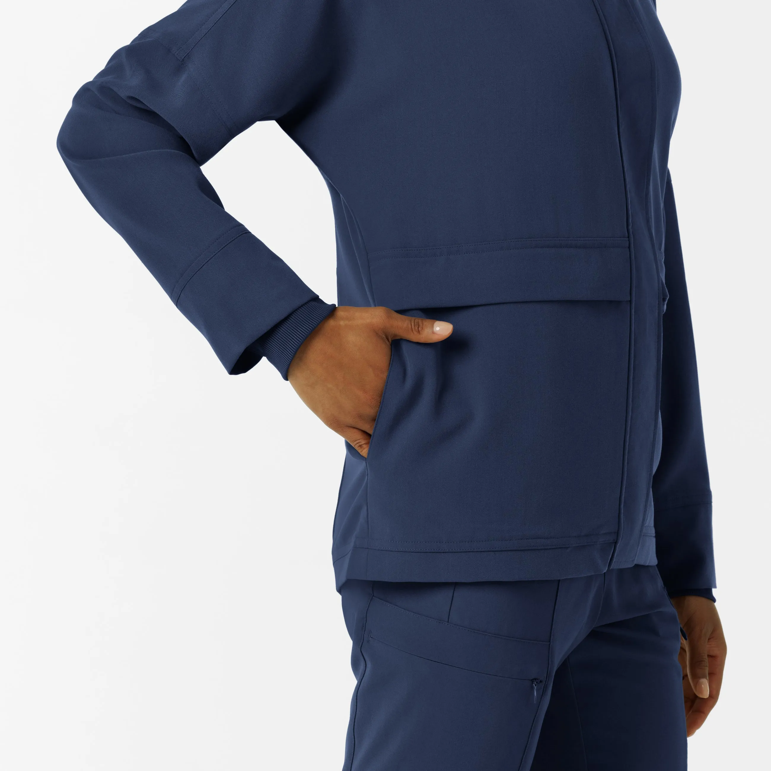 Women's Germs Happen Packable Scrub Jacket - Navy