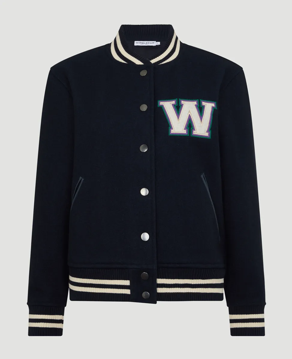 Womens Varsity Jacket - Navy