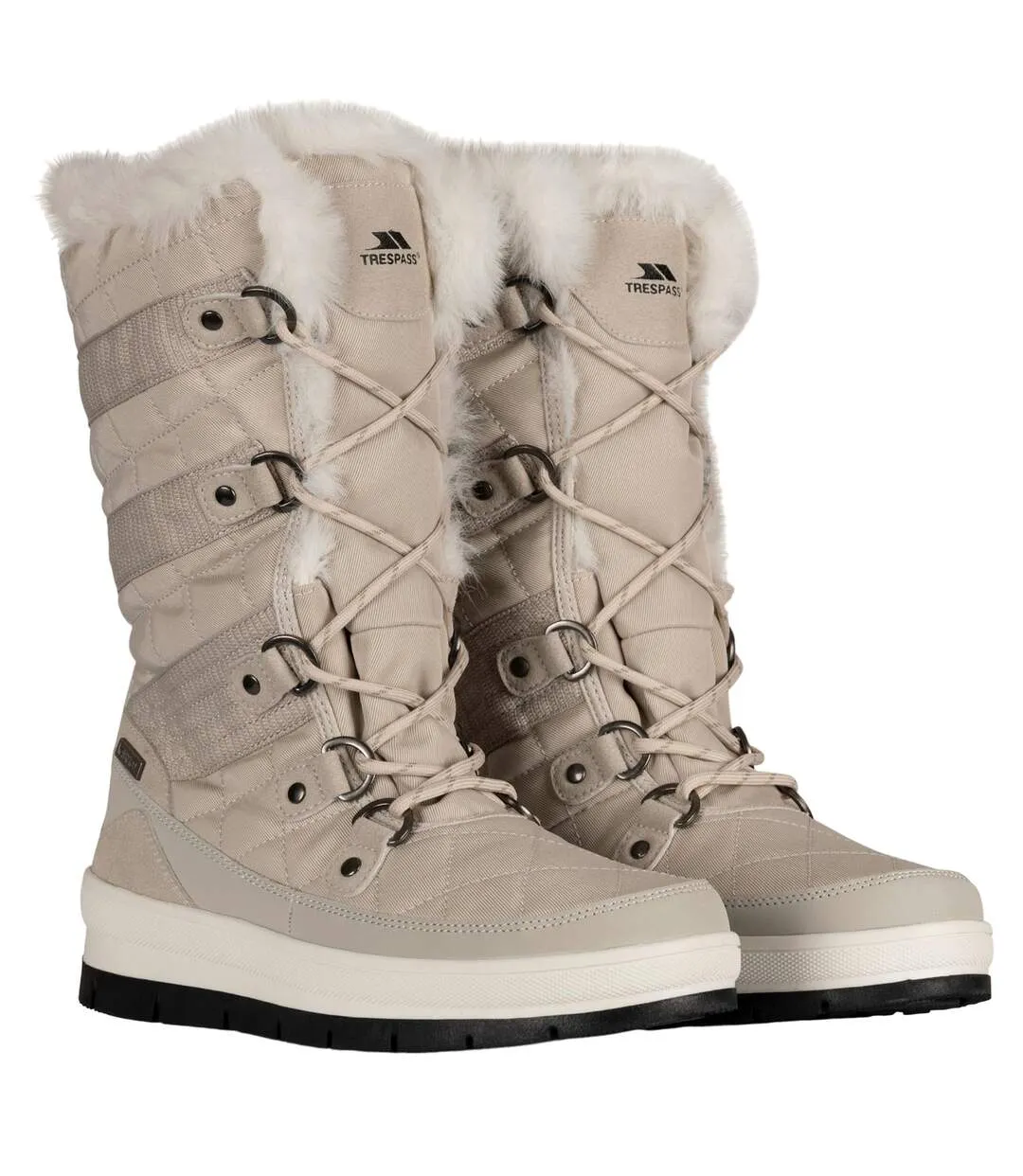 Womens/ladies evelyn snow boots stone Trespass