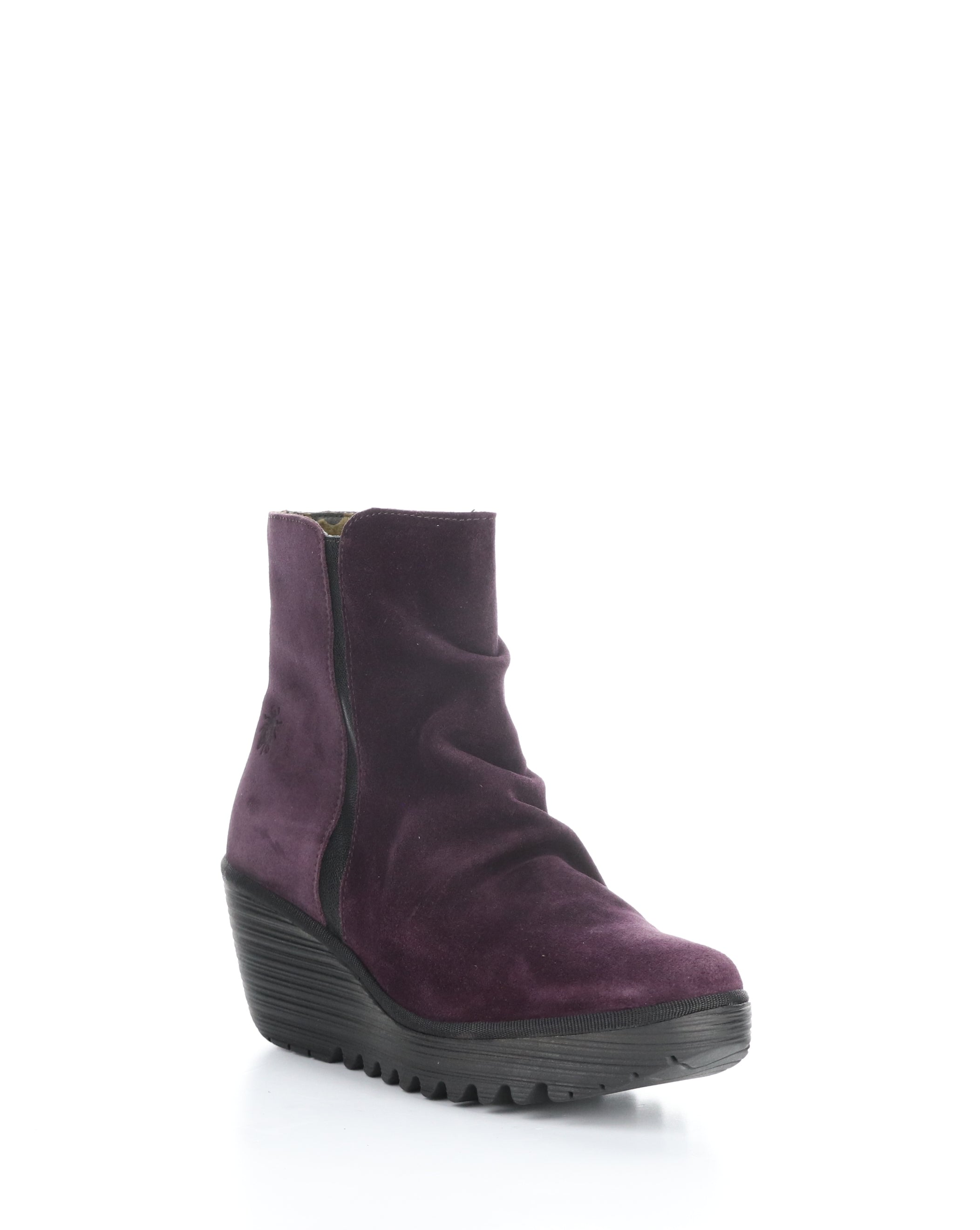 YOPA461FLY 002 PURPLE/BLACK Round Toe Boots