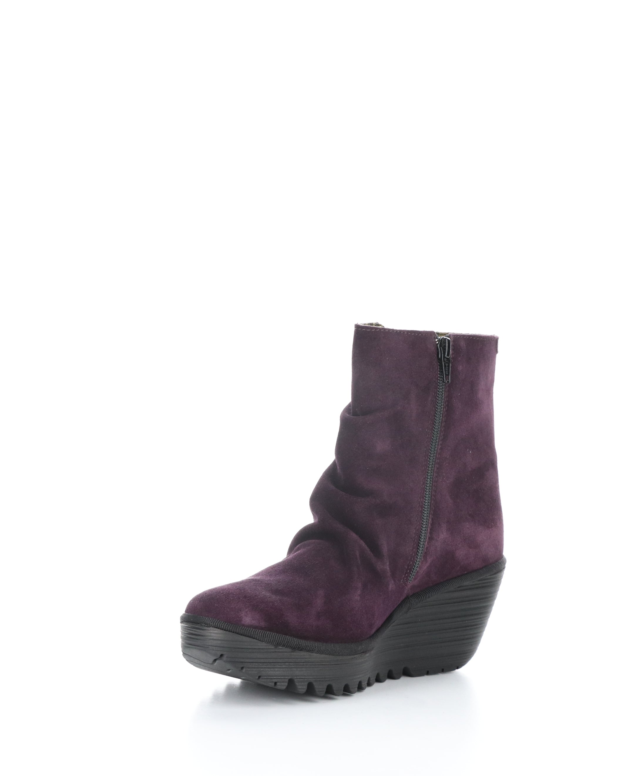 YOPA461FLY 002 PURPLE/BLACK Round Toe Boots